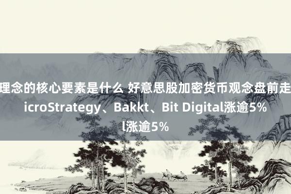 投资理念的核心要素是什么 好意思股加密货币观念盘前走强 MicroStrategy、Bakkt、Bit Digital涨逾5%