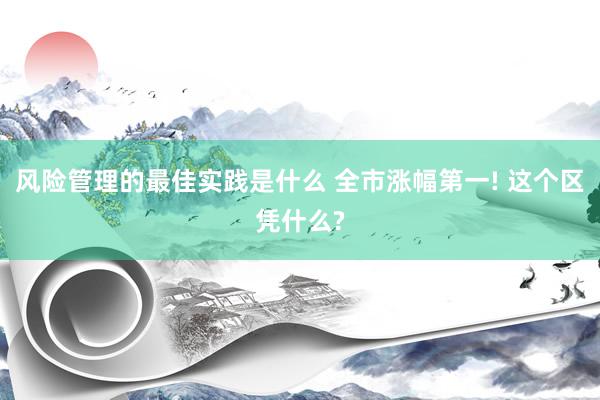 风险管理的最佳实践是什么 全市涨幅第一! 这个区凭什么?