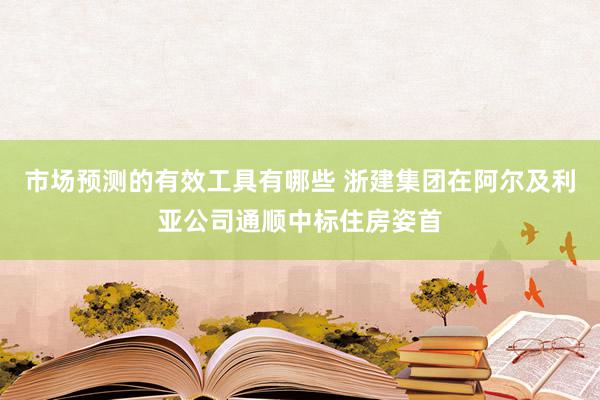 市场预测的有效工具有哪些 浙建集团在阿尔及利亚公司通顺中标住房姿首