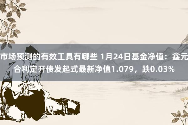 市场预测的有效工具有哪些 1月24日基金净值：鑫元合利定开债发起式最新净值1.079，跌0.03%