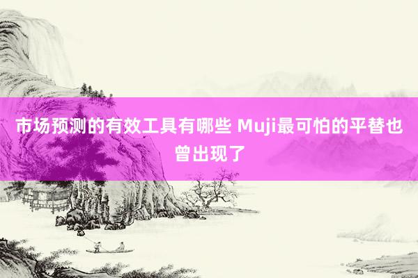 市场预测的有效工具有哪些 Muji最可怕的平替也曾出现了