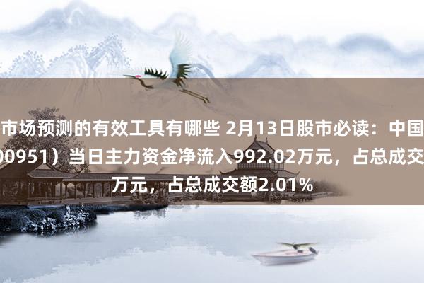 市场预测的有效工具有哪些 2月13日股市必读：中国重汽（000951）当日主力资金净流入992.02万元，占总成交额2.01%