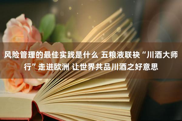 风险管理的最佳实践是什么 五粮液联袂“川酒大师行”走进欧洲 让世界共品川酒之好意思