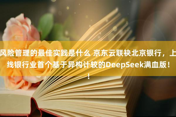 风险管理的最佳实践是什么 京东云联袂北京银行，上线银行业首个基于异构计较的DeepSeek满血版！