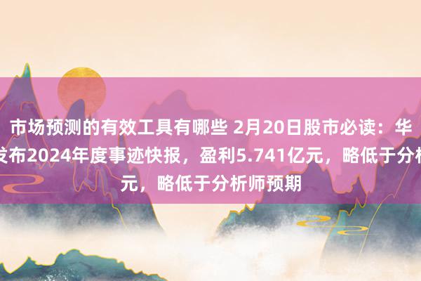 市场预测的有效工具有哪些 2月20日股市必读：华测导航发布2024年度事迹快报，盈利5.741亿元，略低于分析师预期