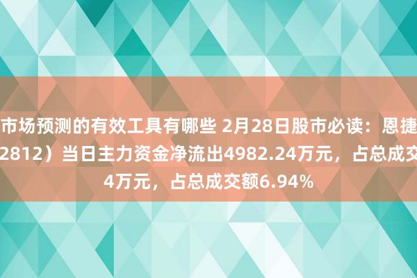 市场预测的有效工具有哪些 2月28日股市必读：恩捷股份（002812）当日主力资金净流出4982.24万元，占总成交额6.94%